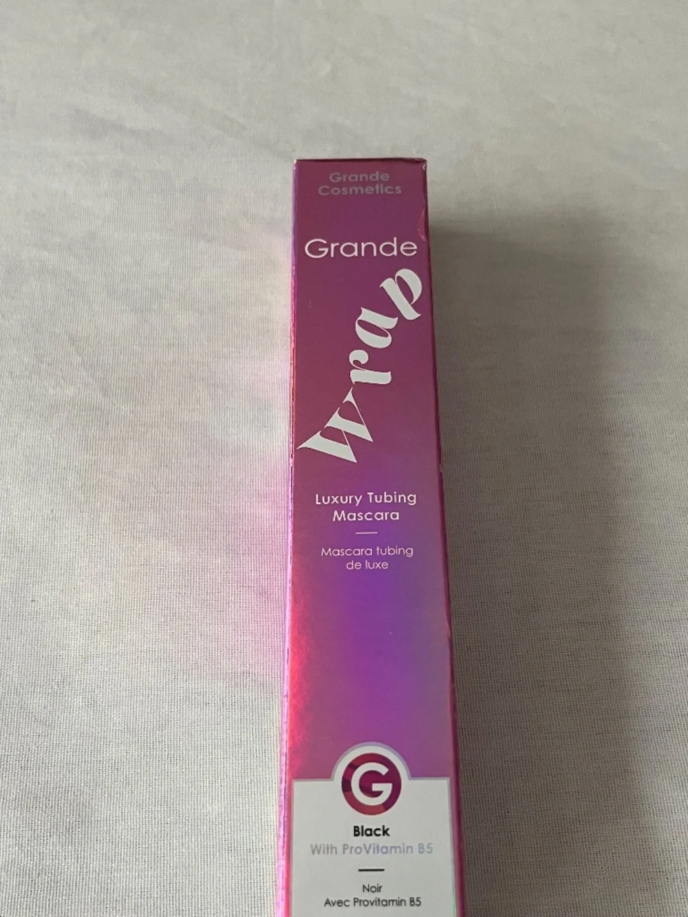 NEW in box Grande Cosmetics GrandeWRAP Luxury Tubing Mascara with Provitamin B5